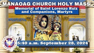 CATHOLIC MASS OUR LADY OF MANAOAG CHURCH LIVE MASS TODAY Sep 28 2024 541am Holy Rosary [upl. by Amoreta]