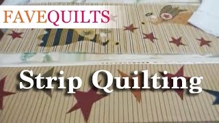 Quilt As You Go Strip Quilting Tutorial [upl. by Ydnahs]