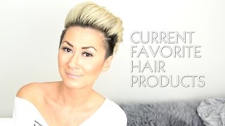 CURRENT FAVORITE HAIR PRODUCTS FOR SHORT HAIR [upl. by Rosemary]