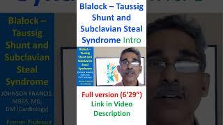 Blalock – Taussig Shunt and Subclavian Steal Syndrome [upl. by Enyahs319]