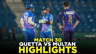 PSL 9  Full Highlights  Quetta Gladiators vs Multan Sultans  Match 30  M2A1A [upl. by Oderfla741]