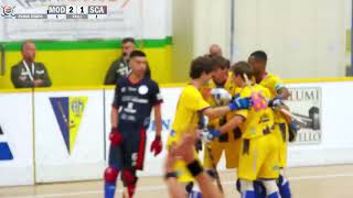 Highlights  Serie A2  Coppa Italia  GirA  G2  Amatori Modena 1945 x Centro Palmer Scandiano [upl. by Ahsinuq]