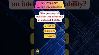 AUTISM MCQ Challenge 15 autism adhd asd sensoryoverload autismdisorder nonverbalautism facts [upl. by Nodnab]