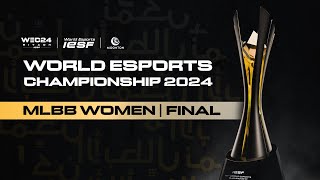 🔴 LIVE  IESF WEC 2024  MLBB WOMEN DAY 4  English [upl. by Adriel]