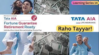 Tata AIA Fortune Guarantee Retirement Ready Plan 2024 l Raho Tayyar l ONPOINTFinancialServices [upl. by Arod612]