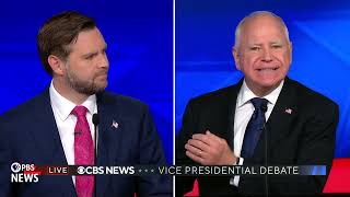 WATCH Walz slams Trump for blocking immigration reform  CBS Vice Presidential Debate [upl. by Aitan]