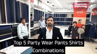 Best 5 Party Wear Raymond Pants amp Shirts Combinations  Day time And Night Time Separate fashion [upl. by Asserat734]