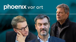 phoenix vor ort Statements von Robert Habeck Carsten Linnemann und Markus Söder  09112024 [upl. by Ainaj]