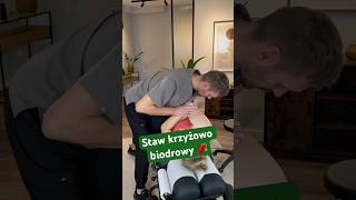 Chiropraktyka  dźwięk stawu krzyżowo biodrowego po wybraniu samej pozycji ⚡️chiro [upl. by Adev]