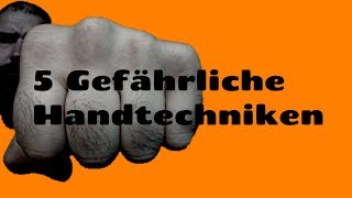 Top 5 Gefährliche Techniken mit deiner Hand [upl. by Retsek]