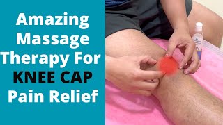 Amazing Massage Therapy for Knee Cap Pain Massage technique For Knee Pain Relief  In Hindi [upl. by Llertak]