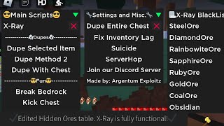 Fluxus amp Hydrogen Roblox Op Minerscave Dupe Items Script [upl. by Ahsinaj]