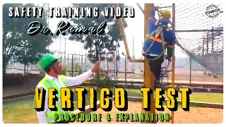 👷‍♂️VERTIGO TEST PROCEDURE EXPLANATION🗣️🏗️HEIGHT WORK SAFETY TRAINING🏭🎯SAFETY SAVES🔥 safety [upl. by Garrik]