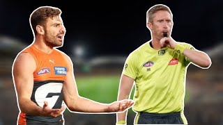 Most Outrageous AFL Umpiring Calls EVER [upl. by Adnilreb]