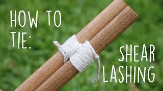 How to tie a Shear Lashing [upl. by Longerich]