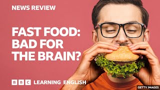 Fast food Bad for your brain BBC News Review [upl. by Ytirev990]