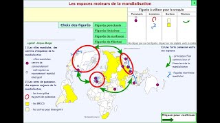 Croquis de géographie  Les espaces moteurs de la mondialisation [upl. by Gnaht729]