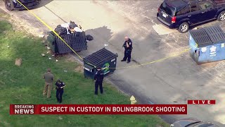 Suspect in custody after deadly shooting sends Bolingbrook police on manhunt [upl. by Alleuqahs]