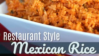 Easy Restaurant Style Mexican Rice Recipe [upl. by Anala]