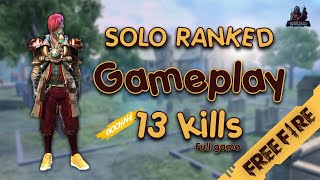 B2K فري فاير رانكد سولو قايم كامل  FREE FIRE SOLO RANKED FULL GAME [upl. by Annayak408]