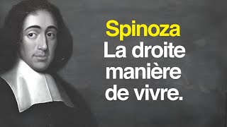 SPINOZA  La droite manière de vivre [upl. by Anhpad536]