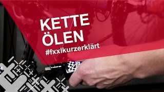 Fahrradkette richtig ölen  fxxlkurzerklärt [upl. by Anaujit]