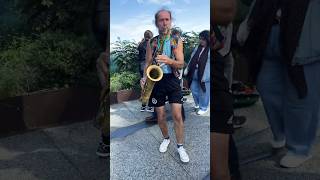 Saxophone Serenade on the High Line Walking Through New York City beautiful travel shorts USA [upl. by Legnaleugim468]