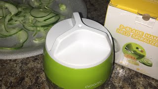 Adoric Handheld Spiralizer Review [upl. by Halak]