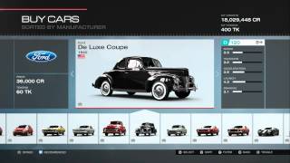 Forza Motorsport 5 All Cars Including All DLC 318 Cars [upl. by Notsud]