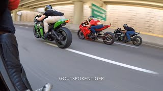 Yamaha R1M vs Kawasaki ZX10RR vs GSXR 1000 [upl. by Leonora]