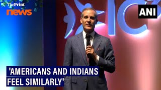 Americans and Indians feel similarly I think our hearts are very aligned Eric Garcetti [upl. by Airenahs]