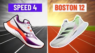 Saucony Speed 4 vs Adidas Boston 12 Best Running Shoes 2024 [upl. by Terrej230]