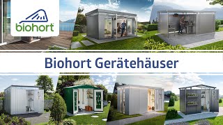 Biohort Gerätehäuser Sortiment 2024  Ein kurzer Überblick [upl. by Dalton588]