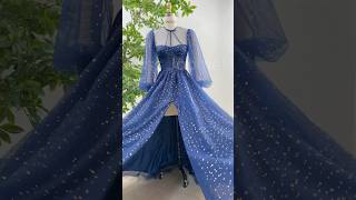 Making a corset long sleeves illusion dress with slit fashion dress creative promdress wedding [upl. by Budworth]