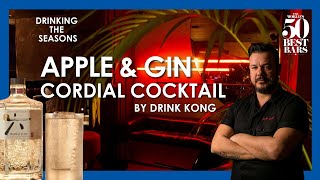 Apple and Gin Cocktail Recipe by Drink Kong Rome [upl. by Wolcott]