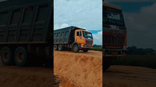 Bharatbenz 2828 Dumper 10 wheeler NH208A at working tata sujal13 dumper jcb [upl. by Nwahsel]