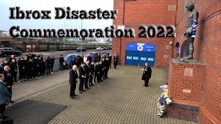 Rangers Football Club  Official Ibrox Disaster Commemoration  2nd January 2022 [upl. by Vlad615]