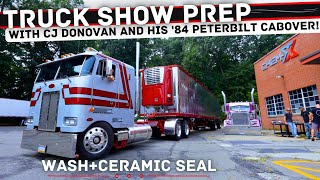 We Washed a 1984 Cabover Pete with a Reefer on [upl. by Crawford]