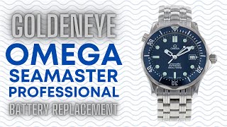 Omega Seamaster Goldeneye Battery Change [upl. by Arramahs]