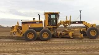 CAT 14 H Blade Motor Grader GPS Topcon [upl. by Einram923]