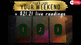 🌹 Pick A Card  Your WEEKEND  2121 live readings [upl. by Jehovah]