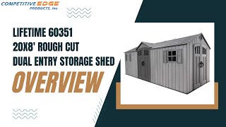 Lifetime 20x8 Garden Shed 60351 Rough Cut Dual Entry  Durable amp Stylish Storage Solution [upl. by Lena722]