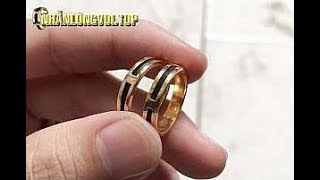 18k gold elephant hair ring [upl. by Ahtnamas]