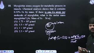 Myoglobin stores oxygen for metabolic process in muscle Chemical analysis shows that it contain [upl. by Conyers770]