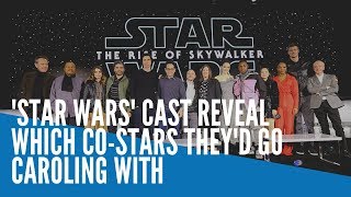 Star Wars cast reveal which costars theyd go caroling with and hopes for the New Year [upl. by Pius927]