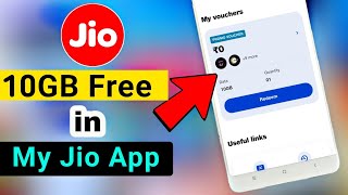 Jio 10gb free data offer 2024  How to win 10gb free data in my jio app  Jio free data code 2024 [upl. by Leiuqeze649]