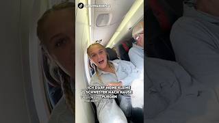 Bruder fliegt seine kleine Schwester zurück nach Hause shorts [upl. by Attenej]