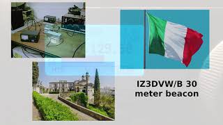 IZ3DVWB 30 meter beacon received in Amsterdam [upl. by Nofets]