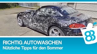 83metoo Richtig Autowaschen  Nützliche Tipps für den Sommer [upl. by Ardnalak964]