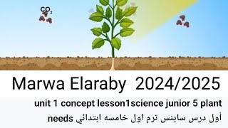 grade 5 science unit 1 concept 1 lesson 1 plant needs Marwa Elaraby 20242025 [upl. by Helbonnas]